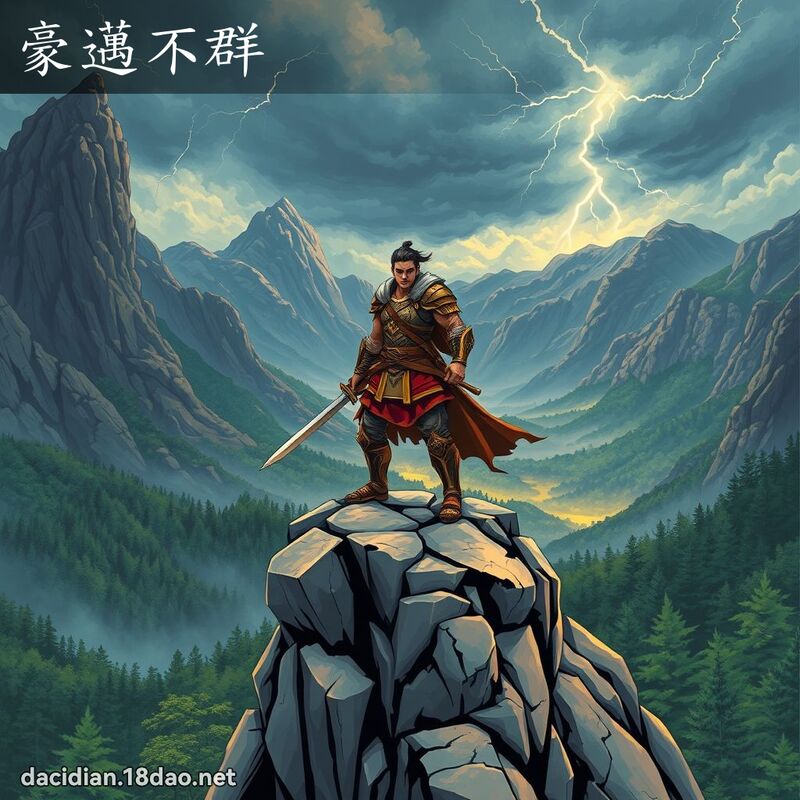 豪邁不群 - 國語大辭典配圖