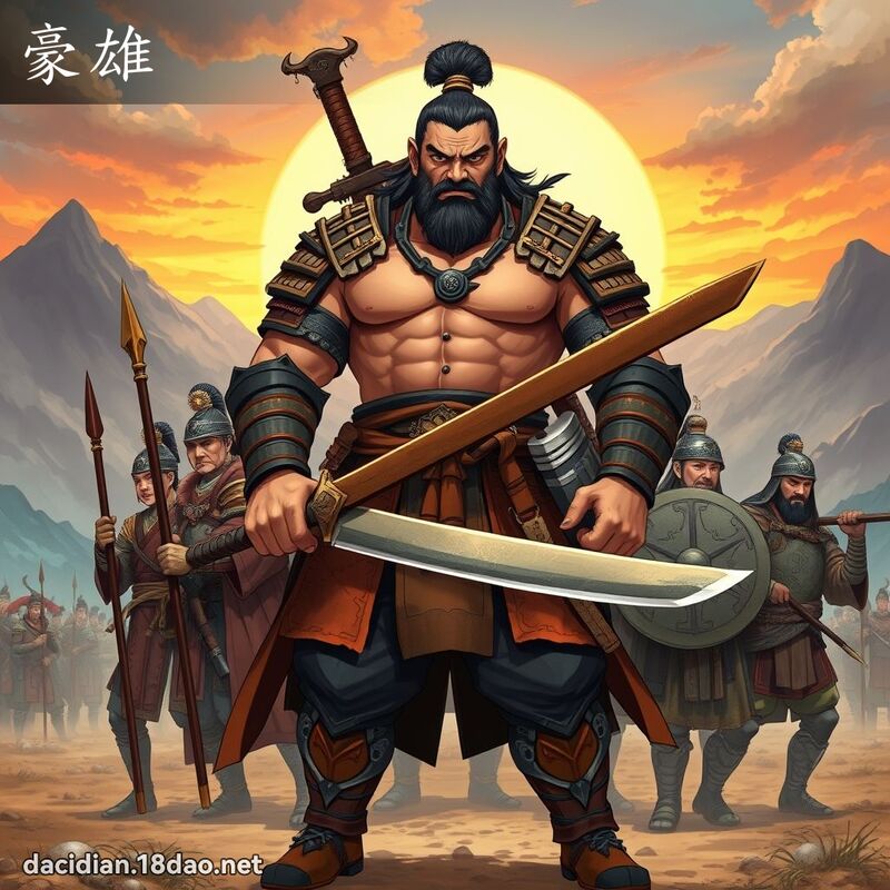 豪雄 - 國語大辭典配圖