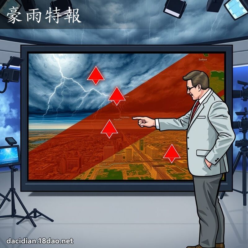 豪雨特报 - 国语大辞典配图