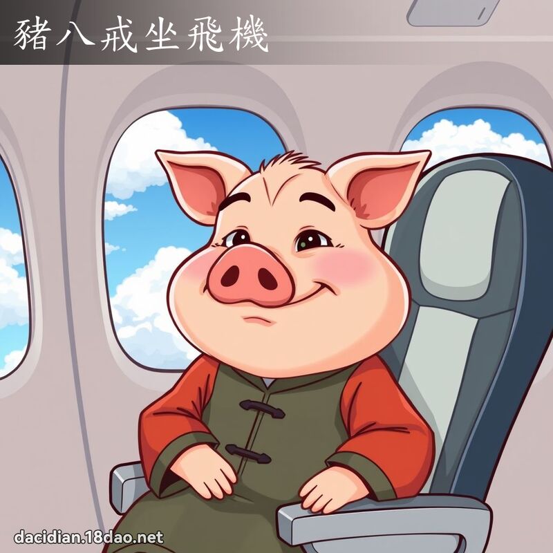 猪八戒坐飞机 - 国语大辞典配图