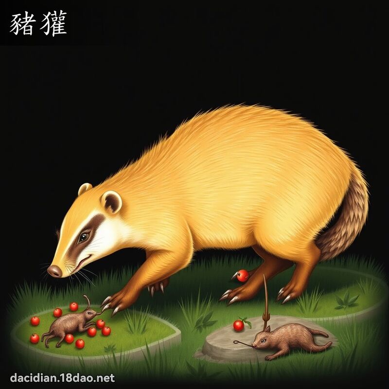 猪獾 - 国语大辞典配图