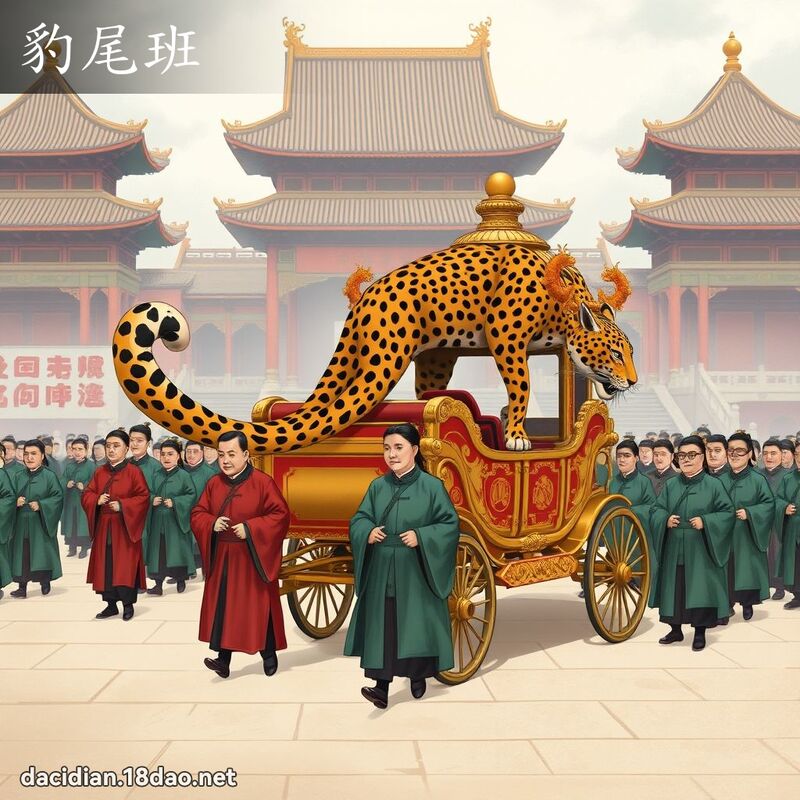 豹尾班 - 国语大辞典配图