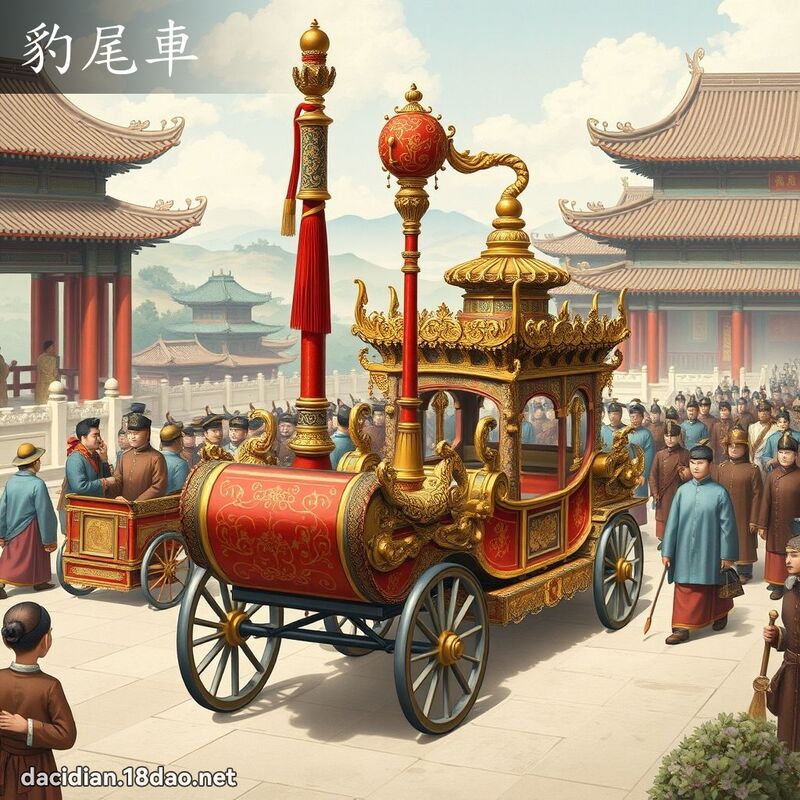 豹尾車 - 國語大辭典配圖
