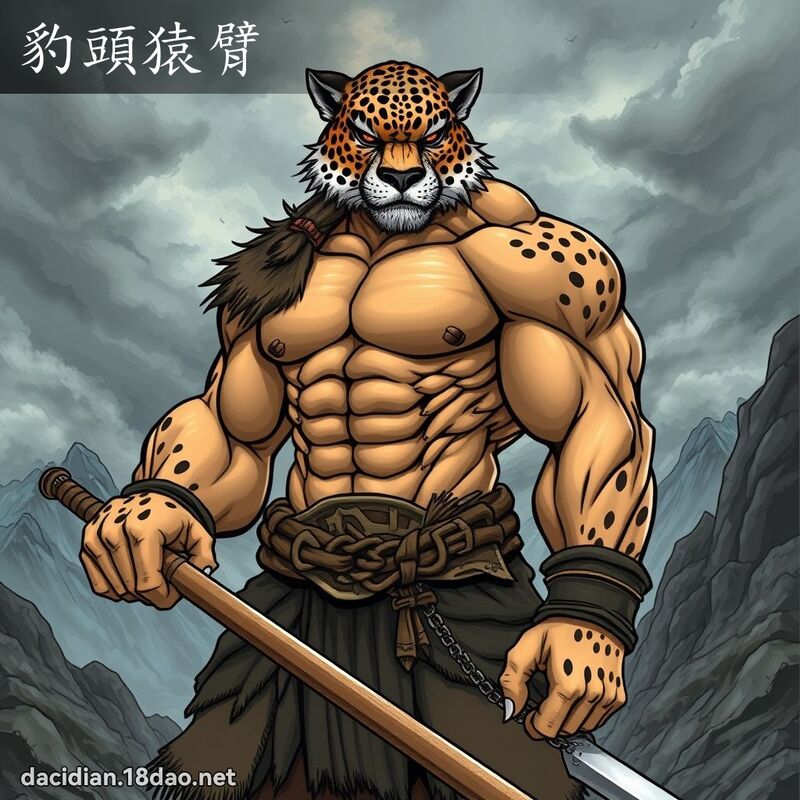 豹頭猿臂 - 國語大辭典配圖