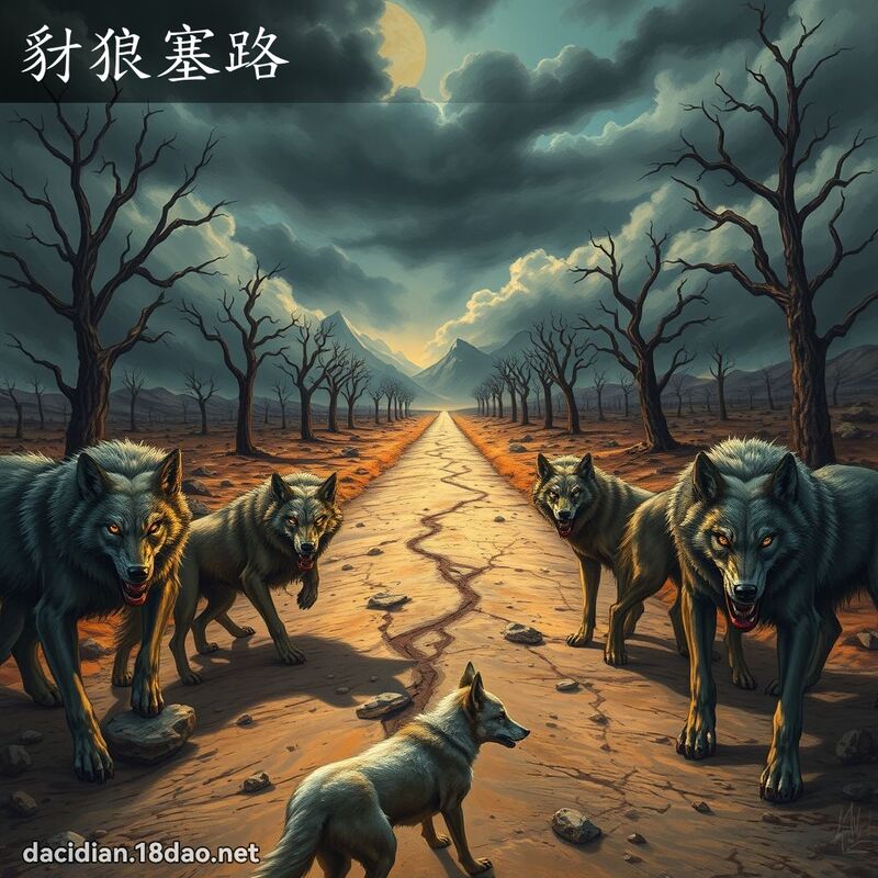 豺狼塞路 - 國語大辭典配圖
