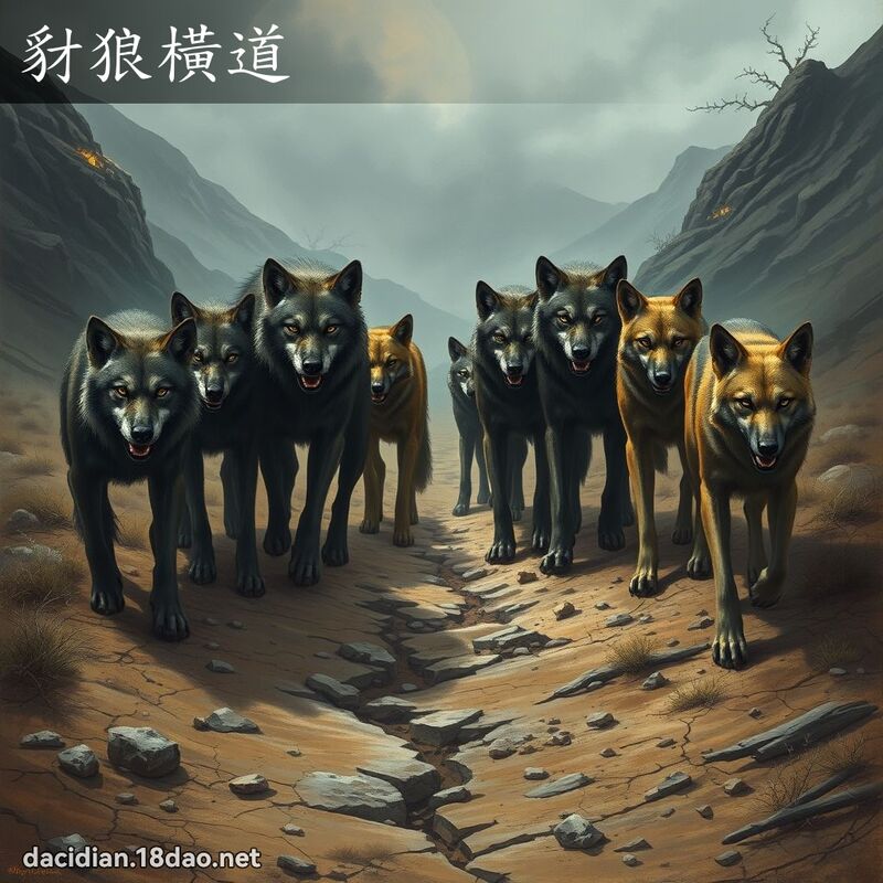 豺狼橫道 - 國語大辭典配圖