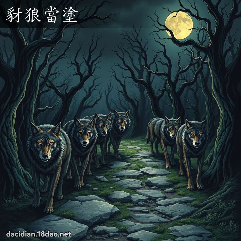 豺狼當塗 - 國語大辭典配圖