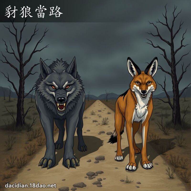 豺狼当路 - 国语大辞典配图