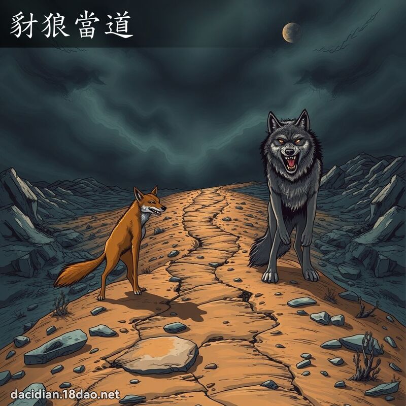 豺狼当道 - 国语大辞典配图