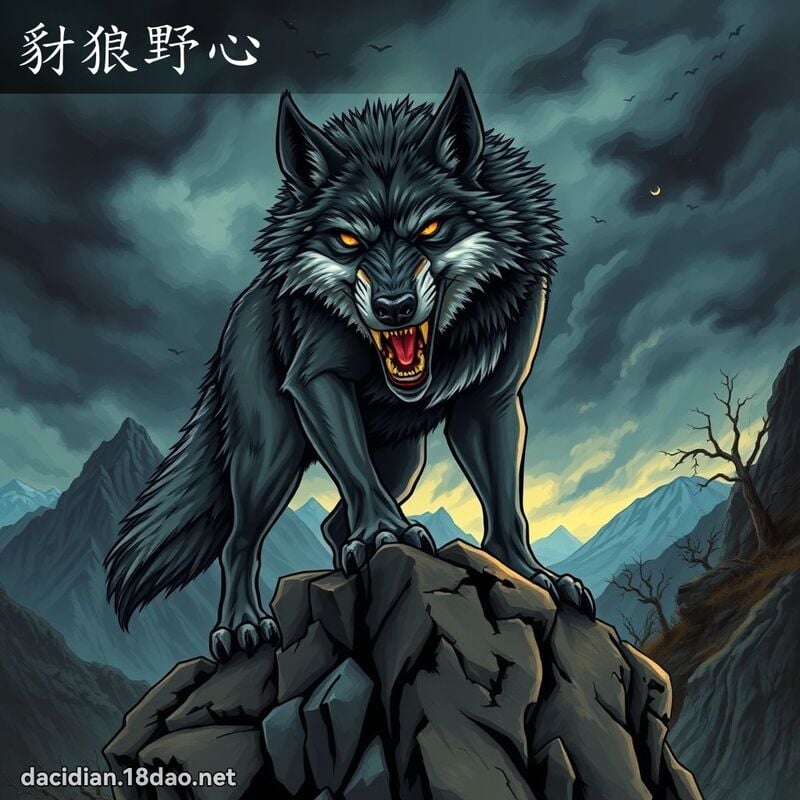 豺狼野心 - 國語大辭典配圖