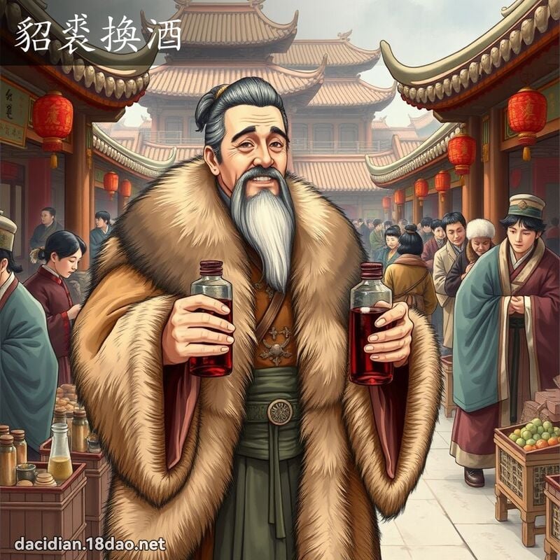 貂裘換酒 - 國語大辭典配圖