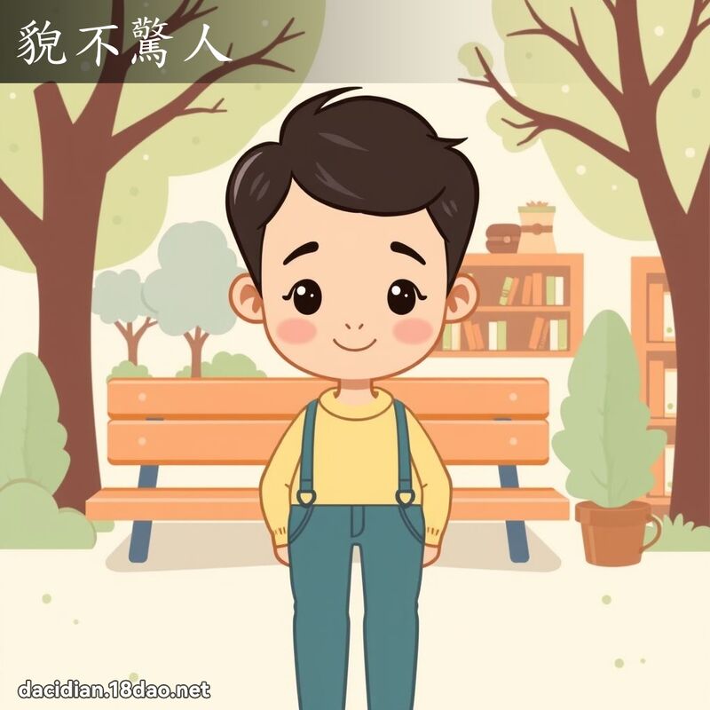 貌不惊人 - 国语大辞典配图