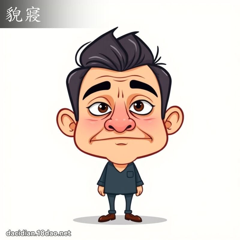 貌寢 - 國語大辭典配圖