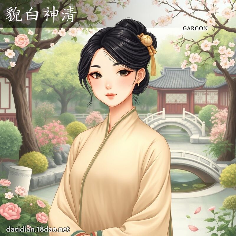 貌白神清 - 國語大辭典配圖