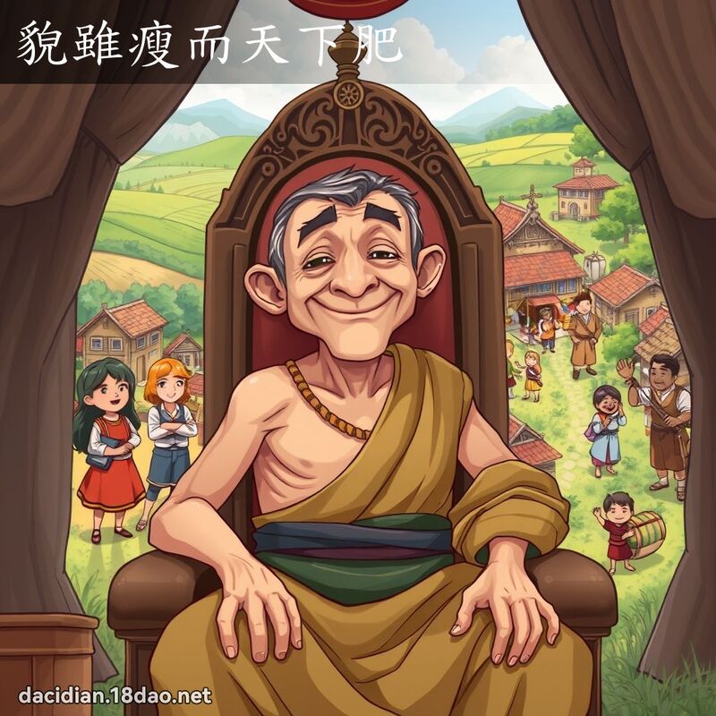 貌雖瘦而天下肥 - 國語大辭典配圖