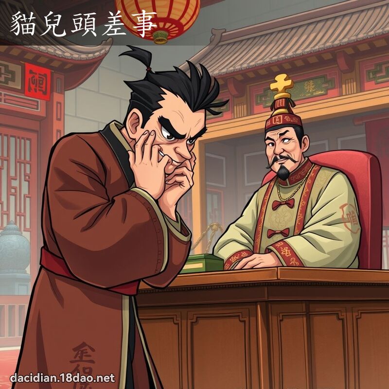 貓兒頭差事 - 國語大辭典配圖