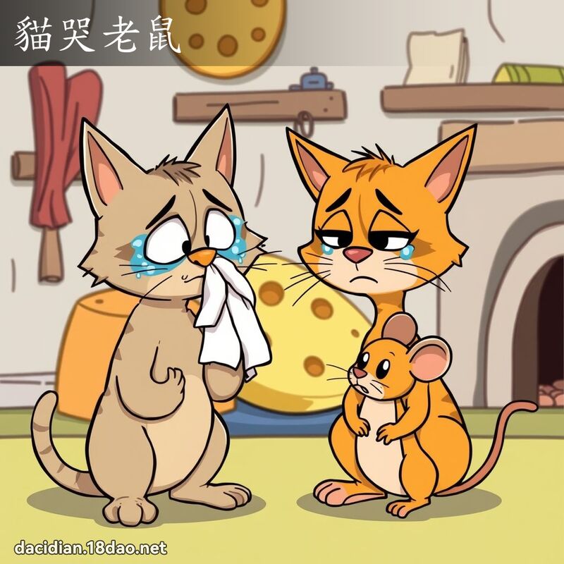 貓哭老鼠 - 國語大辭典配圖