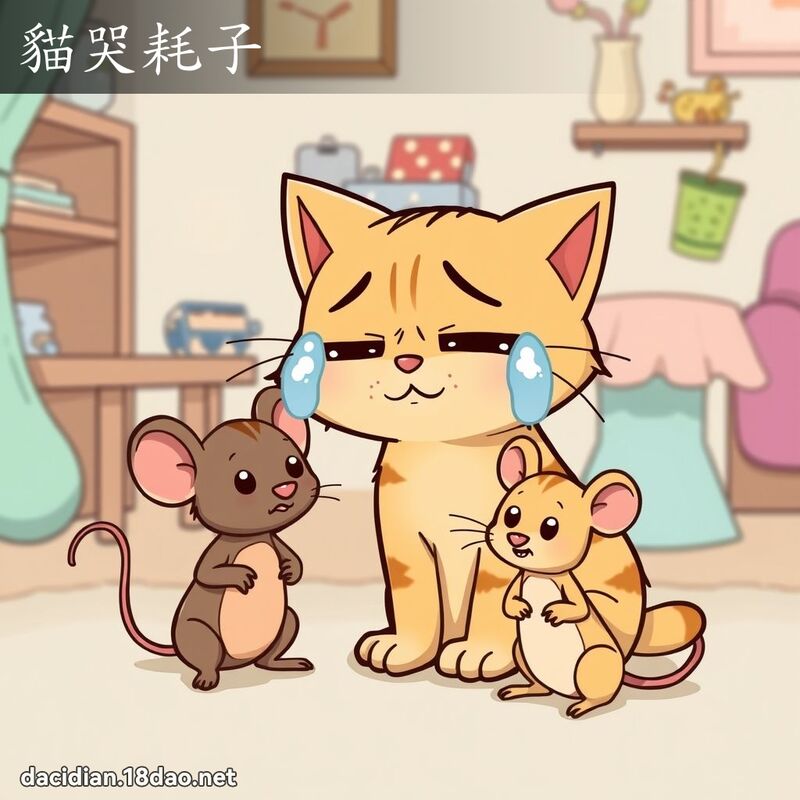 貓哭耗子 - 國語大辭典配圖