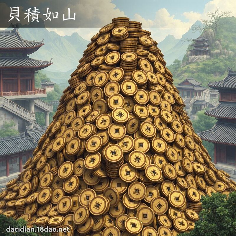 貝積如山 - 國語大辭典配圖