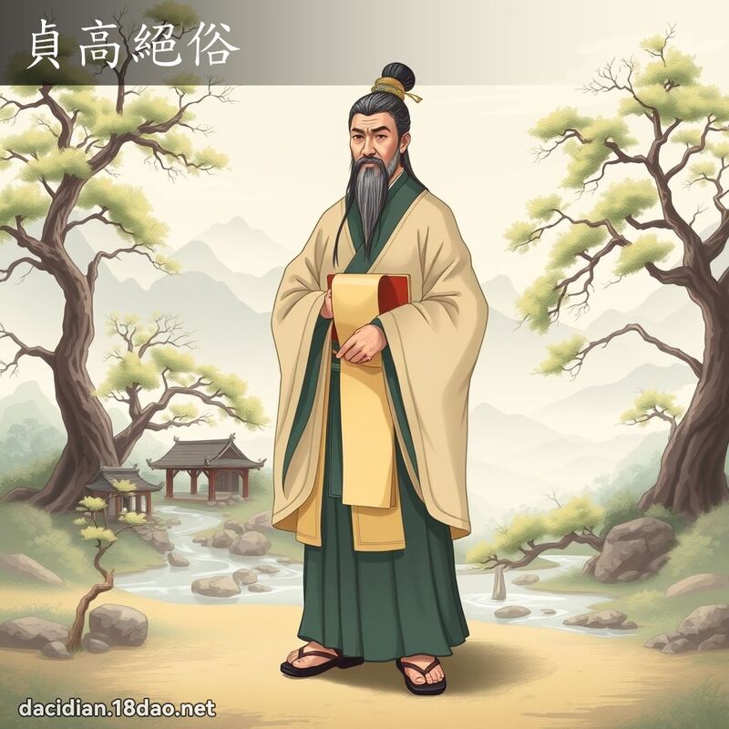 貞高絕俗 - 國語大辭典配圖