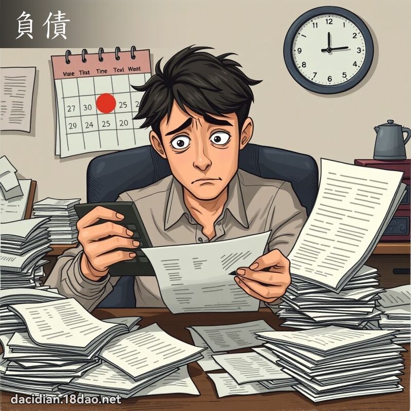 負債 - 國語大辭典配圖