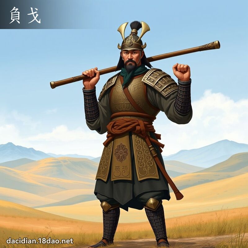 负戈 - 国语大辞典配图