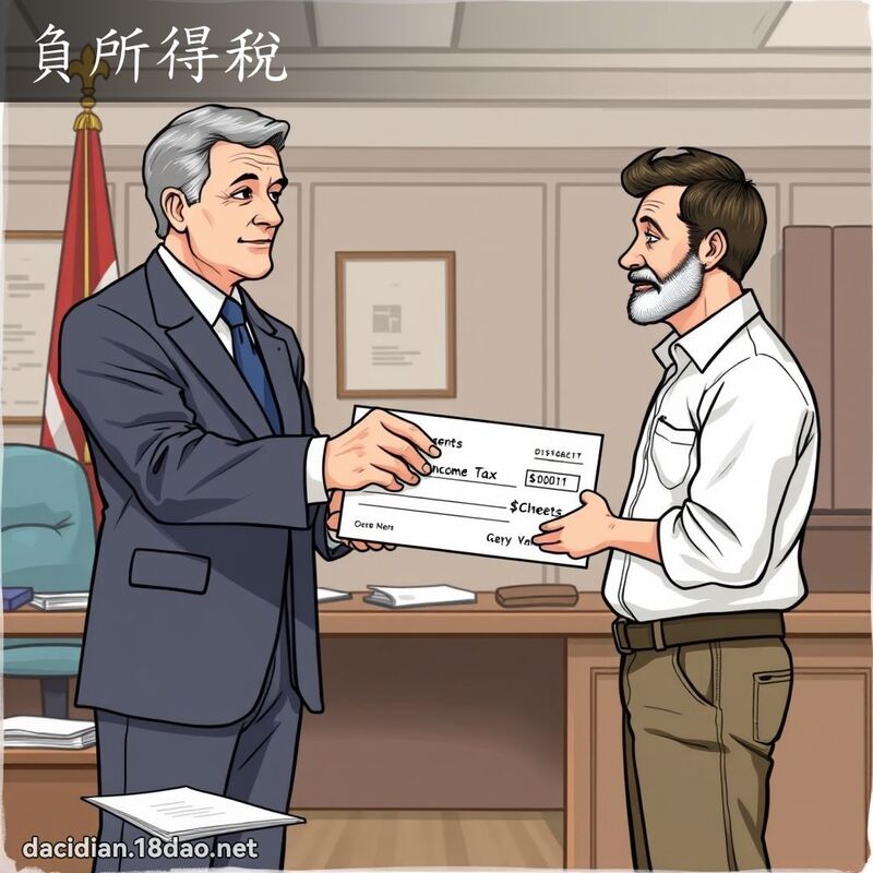 負所得稅 - 國語大辭典配圖