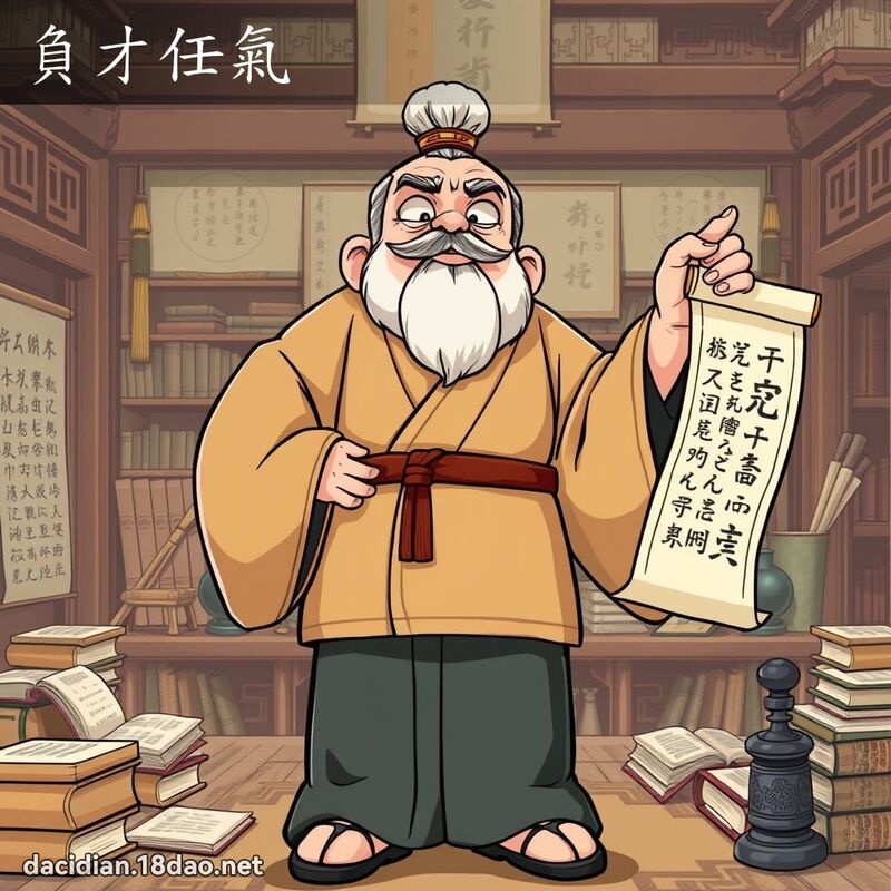 負才任氣 - 國語大辭典配圖