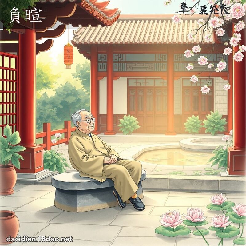 負暄 - 國語大辭典配圖