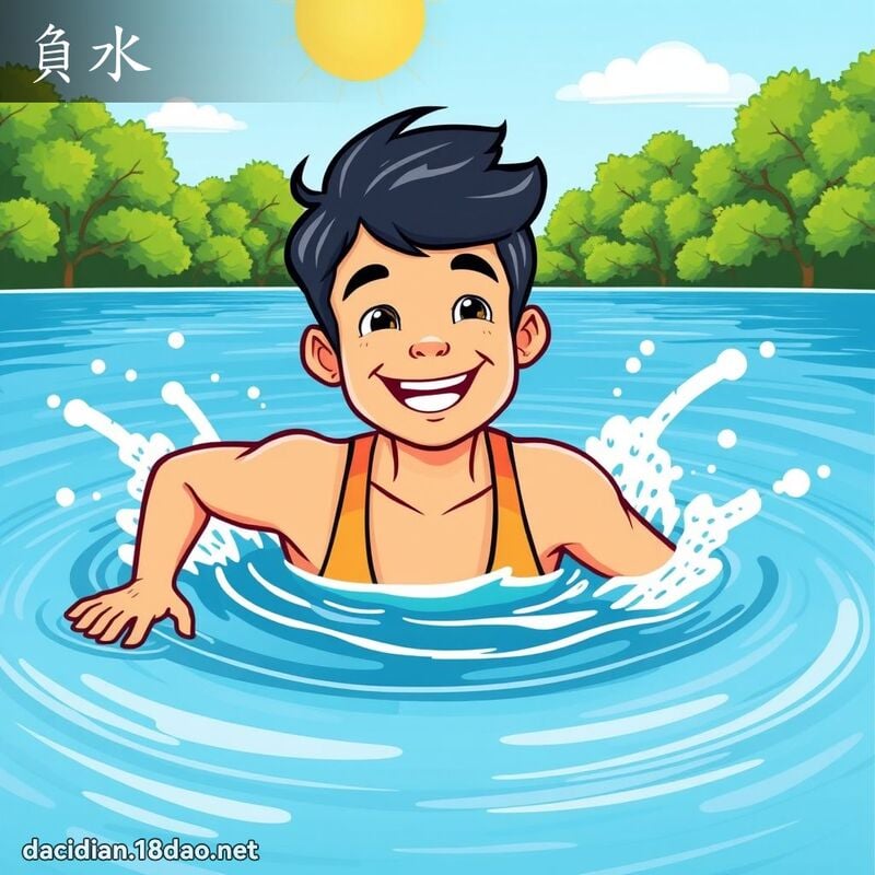 负水 - 国语大辞典配图