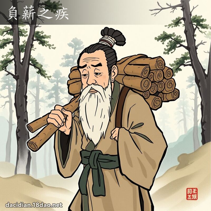 負薪之疾 - 國語大辭典配圖