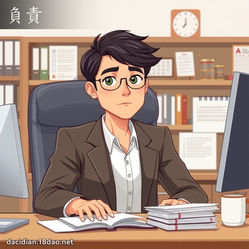 负责 - 国语大辞典配图
