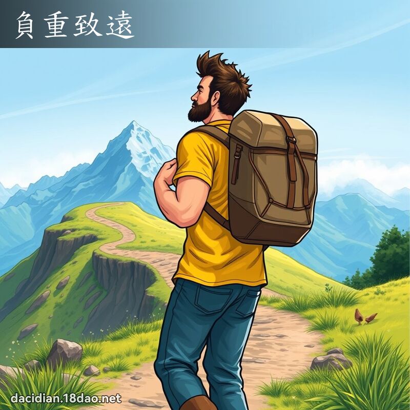 负重致远 - 国语大辞典配图