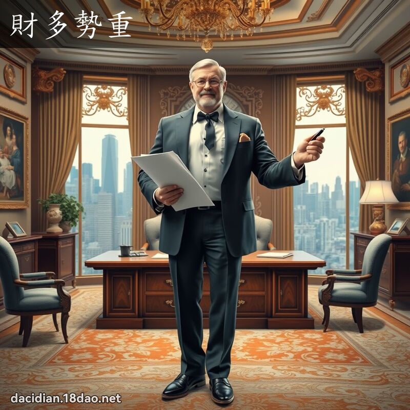 財多勢重 - 國語大辭典配圖