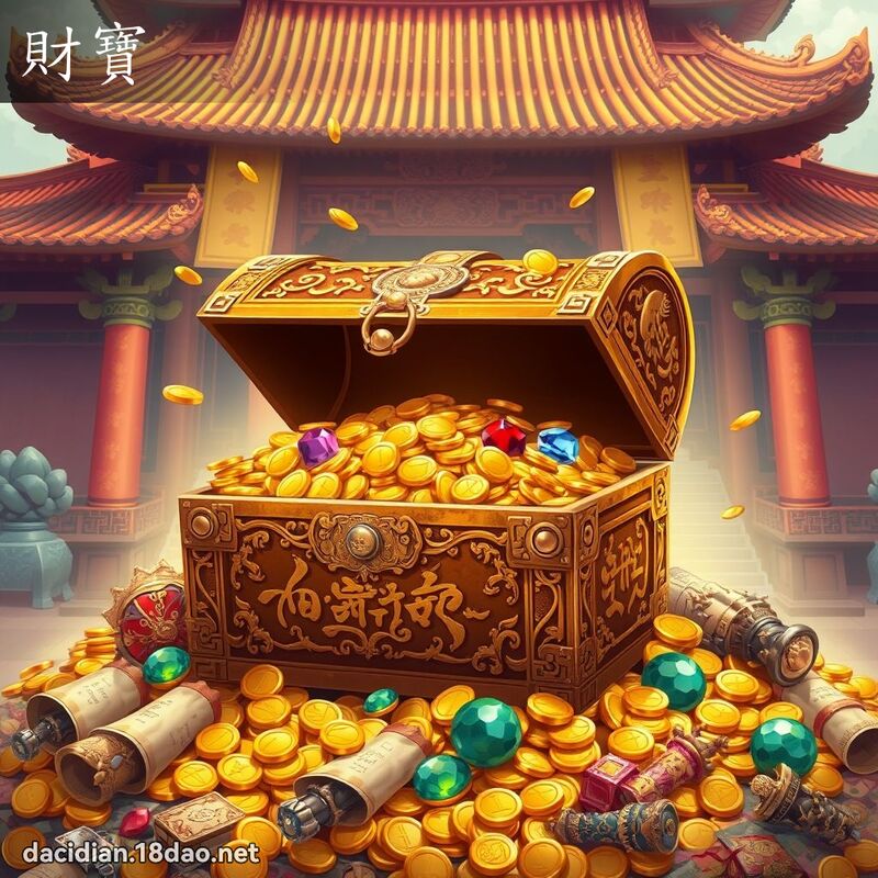 財寶 - 國語大辭典配圖