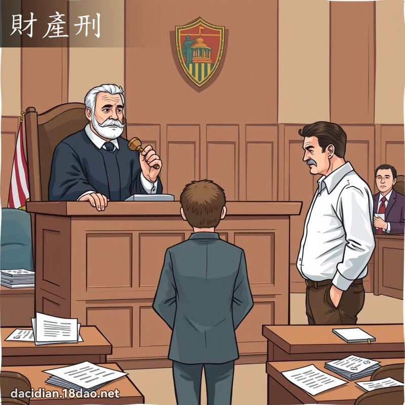 財產刑 - 國語大辭典配圖