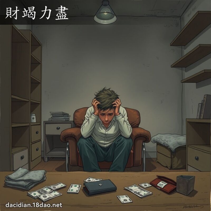 財竭力盡 - 國語大辭典配圖