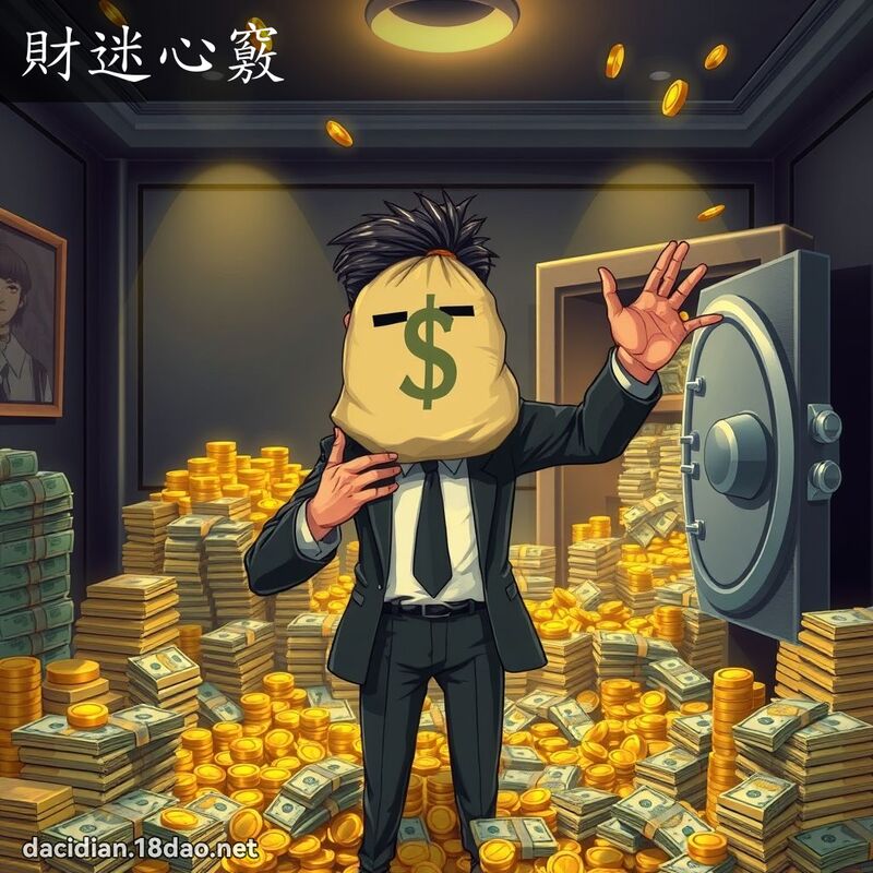 財迷心竅 - 國語大辭典配圖