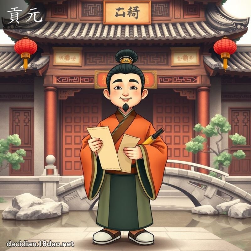 贡元 - 国语大辞典配图