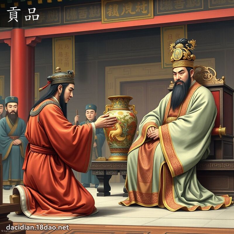 贡品 - 国语大辞典配图