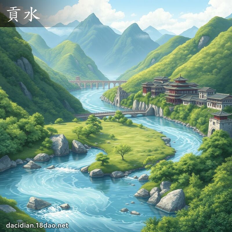 贡水 - 国语大辞典配图