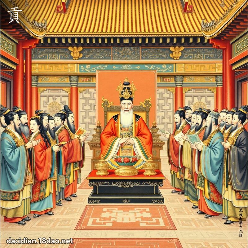 贡 - 国语大辞典配图