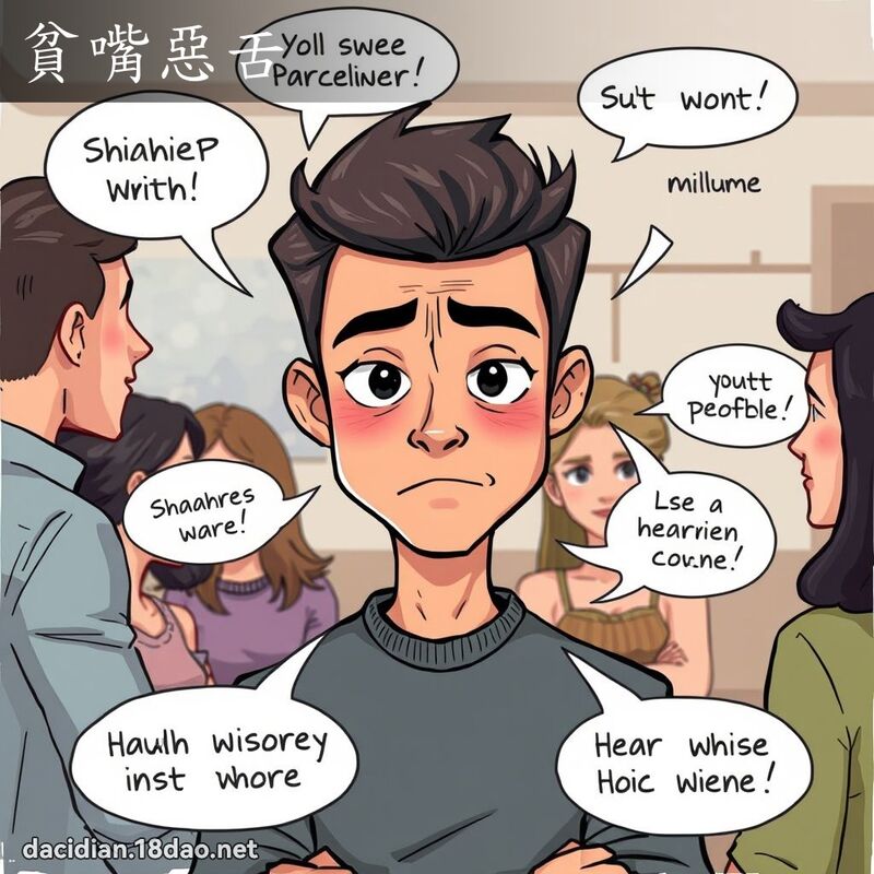 贫嘴恶舌 - 国语大辞典配图