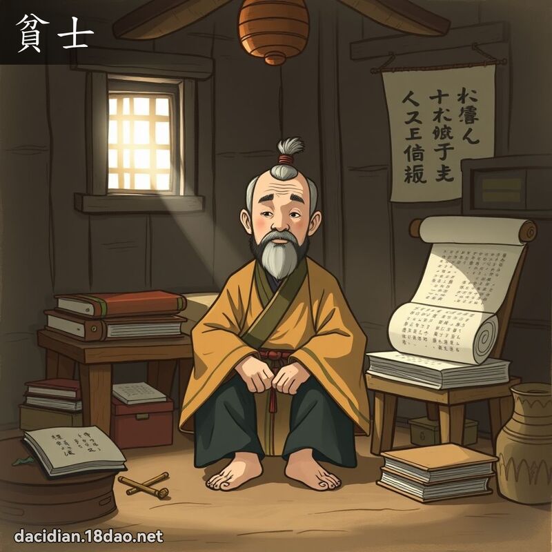 貧士 - 國語大辭典配圖