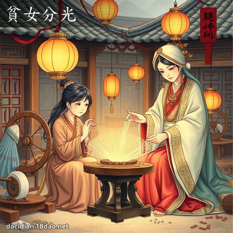 貧女分光 - 國語大辭典配圖