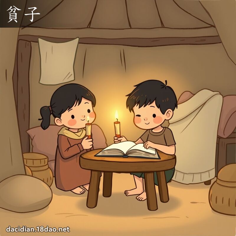貧子 - 國語大辭典配圖