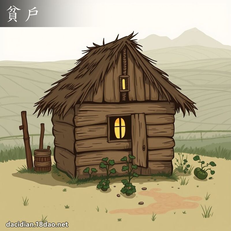 贫户 - 国语大辞典配图