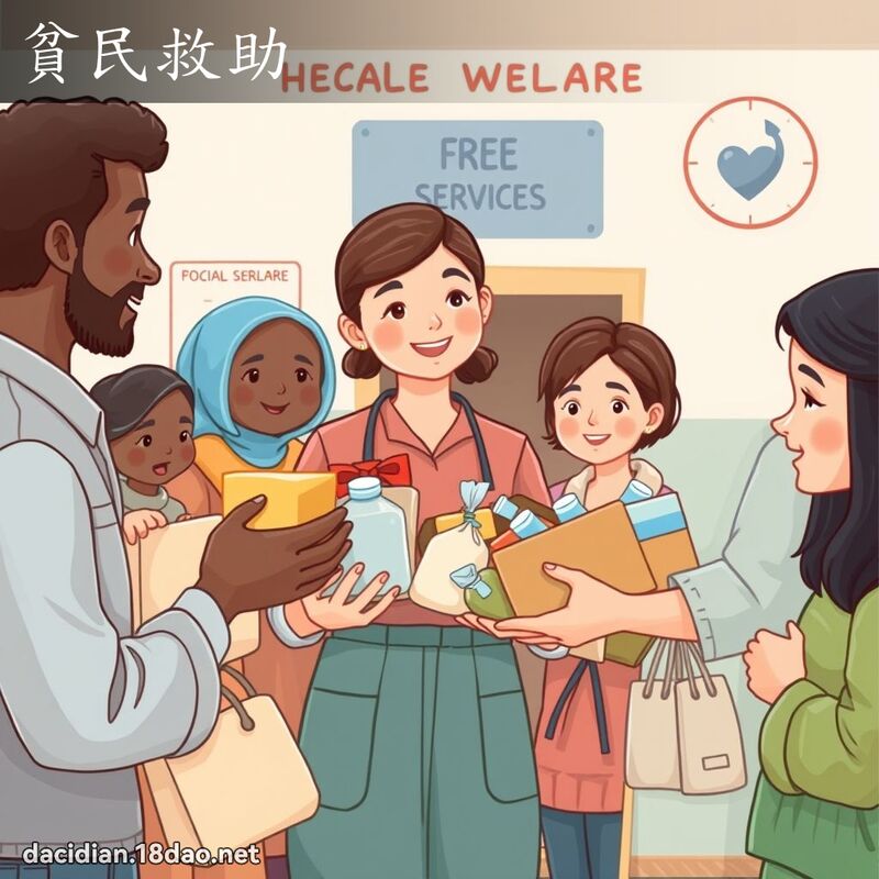 貧民救助 - 國語大辭典配圖