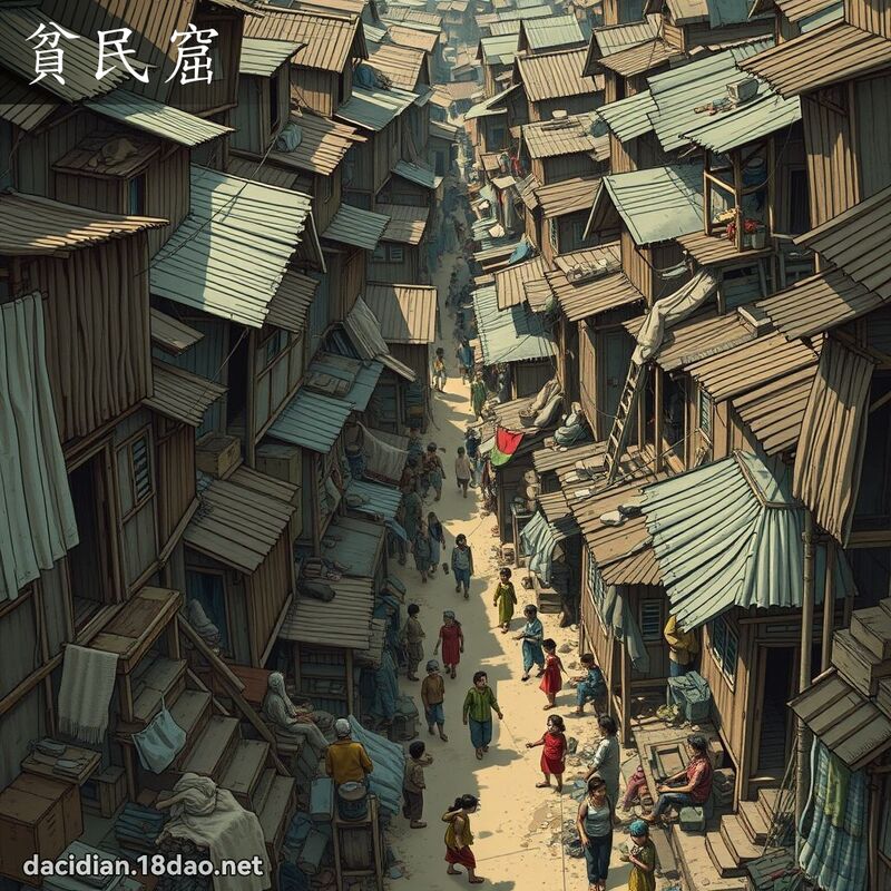 貧民窟 - 國語大辭典配圖