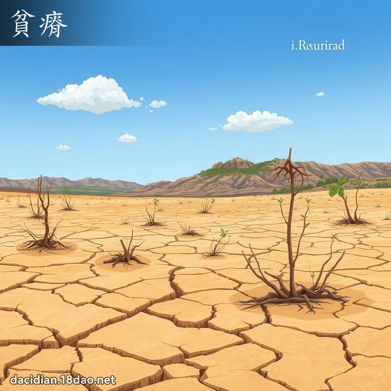 贫瘠 - 国语大辞典配图